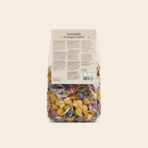 Conchiglie 5 colori con curcuma, spinaci, barbabietola e carota nera - immagine 3
