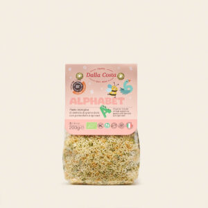 Mini Alphabet pasta tricolore al pomodoro e spinaci bio baby food con vitamina B1 - immagine 3