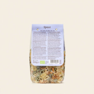 Space pasta tricolore al pomodoro e spinaci bio baby food con vitamina B1 - immagine 3