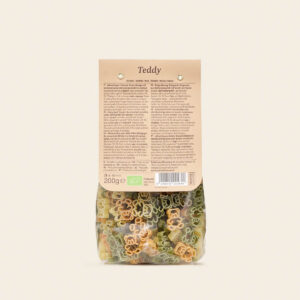 Teddy Pasta Tricolore Al Pomodoro e Spinaci Pasta Bio Per Bambini Con Vitamina B1 - immagine 3